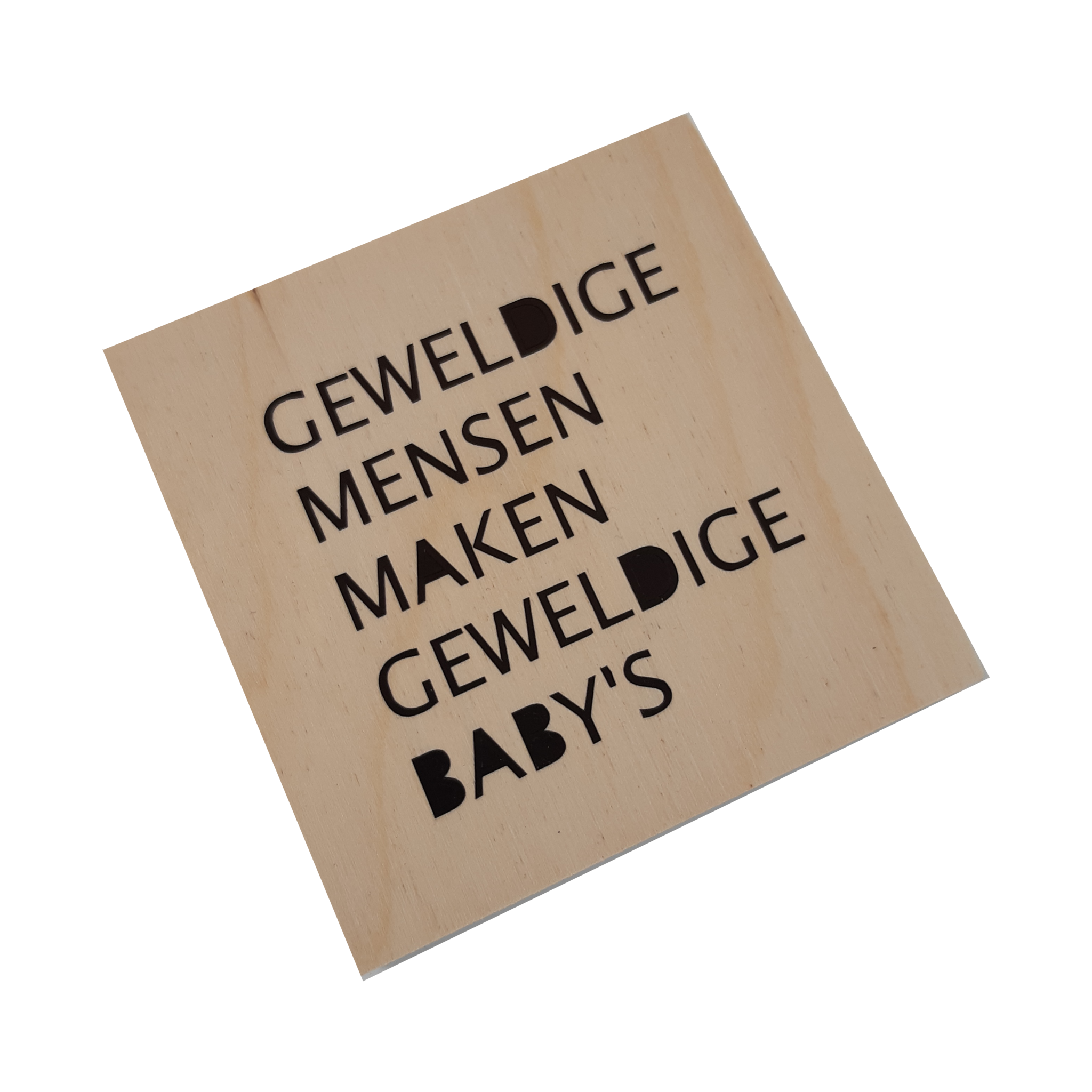 Woodblocks Geweldige mensen