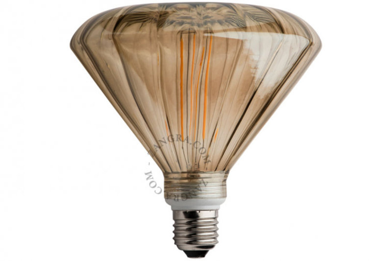 Zangra Lightbulb.lf.007.22.145 kooldraad LED lamp – 'mushroom' rookglas