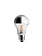 Zangra lightbulb.lf.001.11.060 kooldraad LED lamp – spiegel kroon zilver