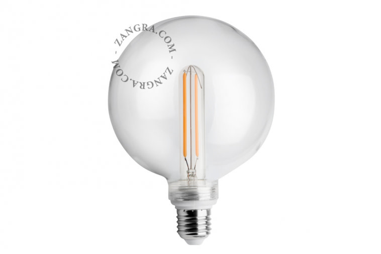 Zangra Lightbulb.lfc.001.01.125 kooldraad LED lamp – helder glas