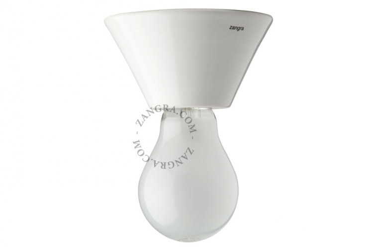 Zangra Lamp puur porselein wit kegel light.001.005
