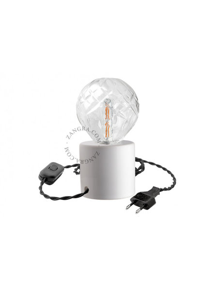Zangra Light.014.003.w bed- of tafellamp in porselein zonder lamp