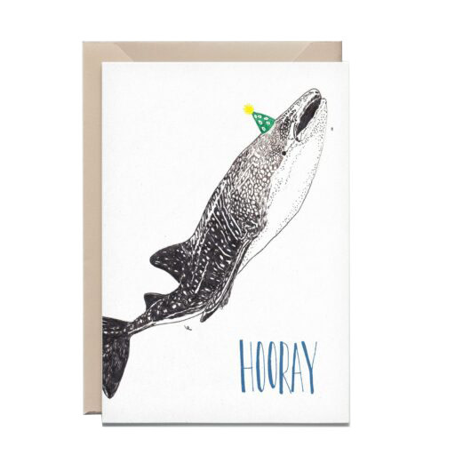 Kathings Wenskaart whaleshark hooray