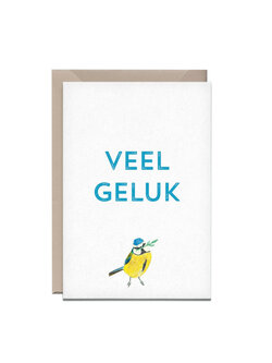 Kathings Wenskaart pimpelmees veel geluk