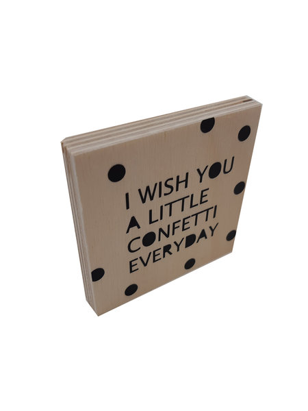 I wish you confetti