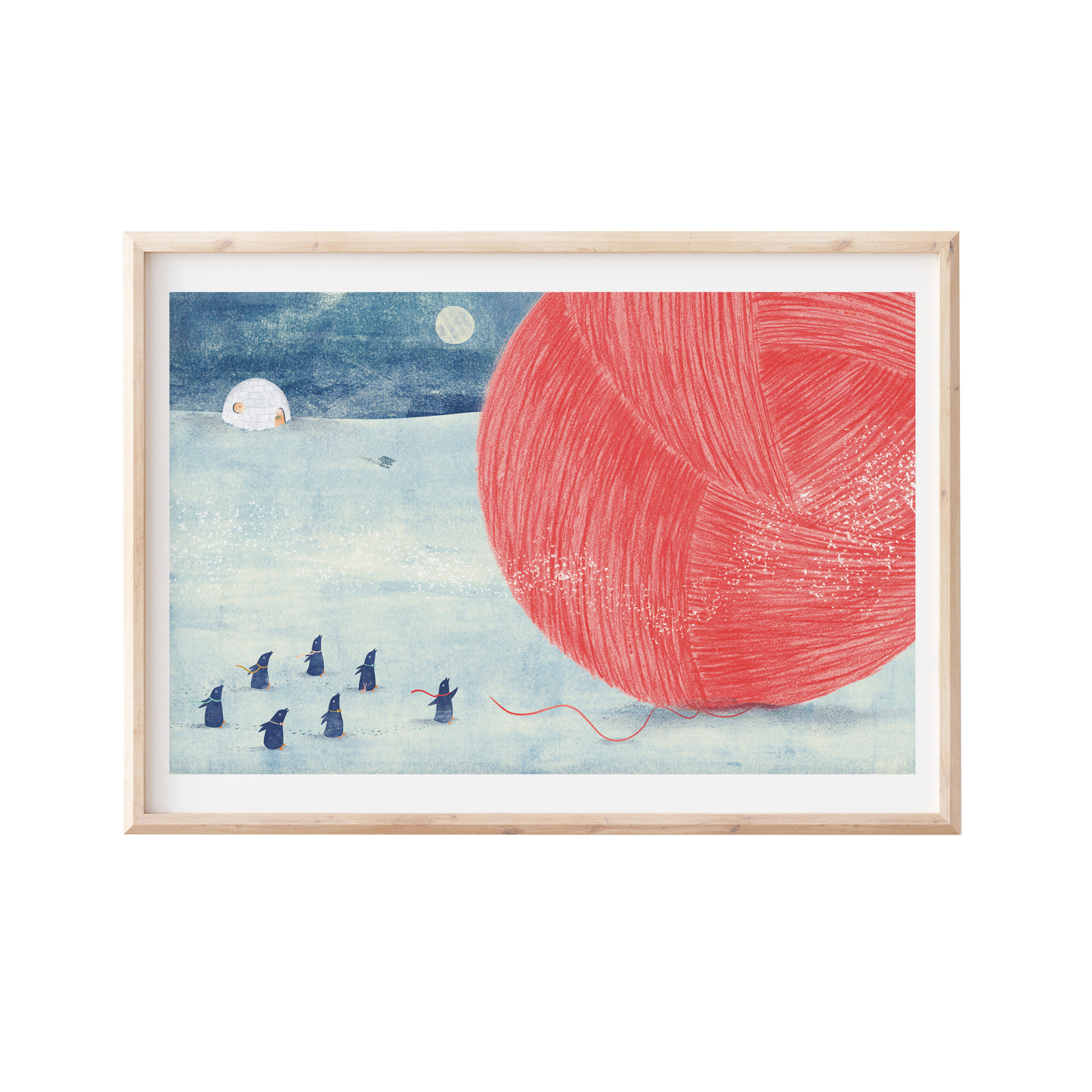 Artprint 30x40 pinguin bol