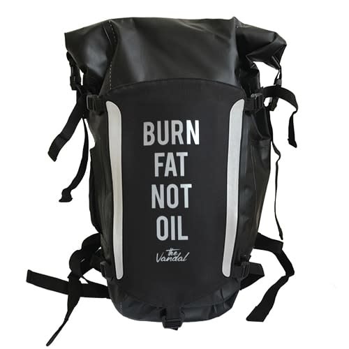 The Vandal Rugzak burn fat not oil zwart