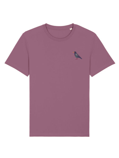 Bio T-shirt spreeuw mauve