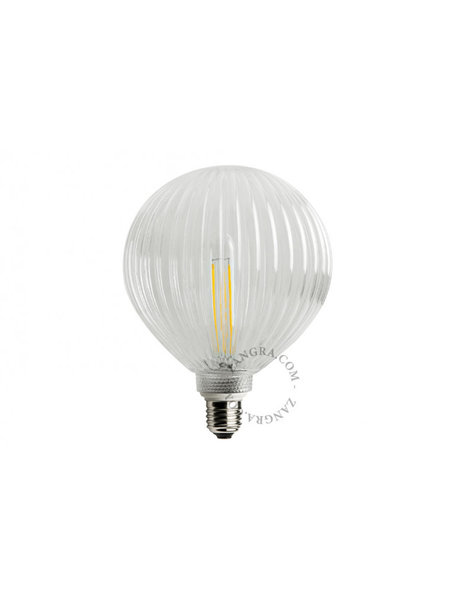 Zangra Lightbulb.lf.006.01.125 kooldraad LED lamp – helder glas lijntjes