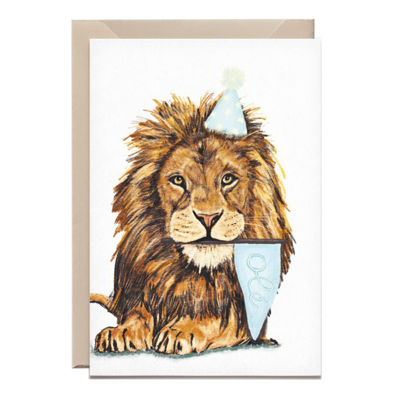 Kathings Wenskaart lion olé