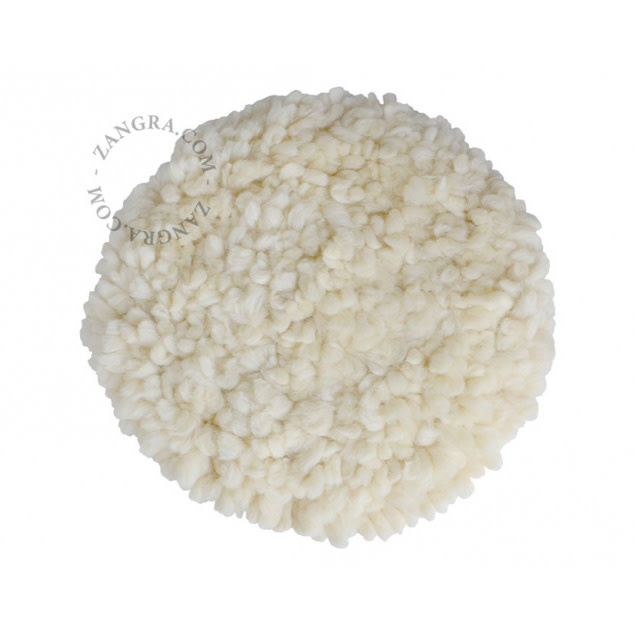 Zangra Wollen stoelkussen wit