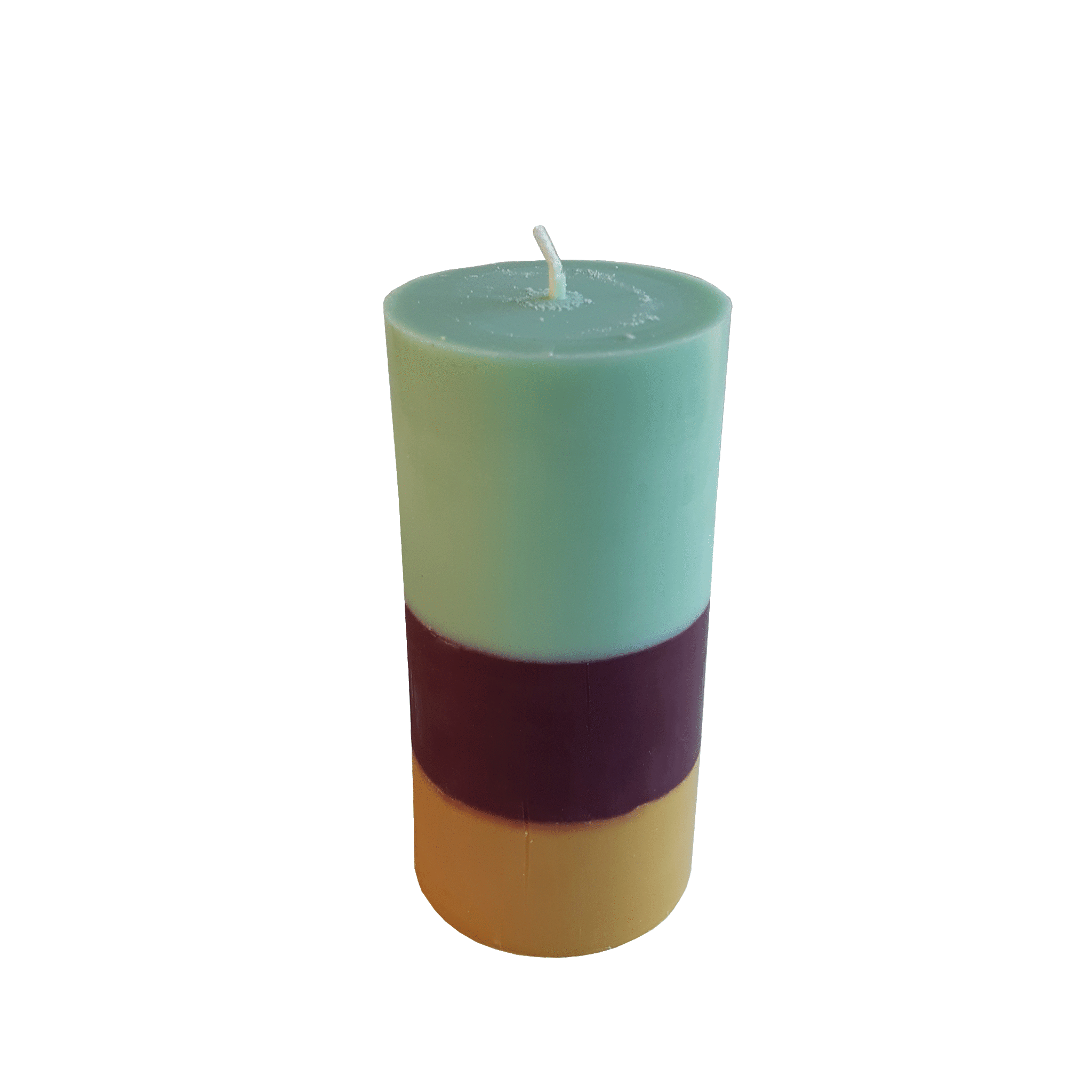 Mood Ecologische stompkaars 15 cm tricolor