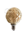 Zangra Lightbulb.lf.004.22.095 kooldraad LED lamp – concave smoked glass
