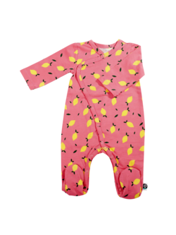 Onno lulu Jumpsuit with feet lemon