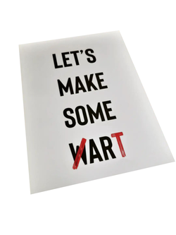 Tezaam Poster let's make some art (mét koker)