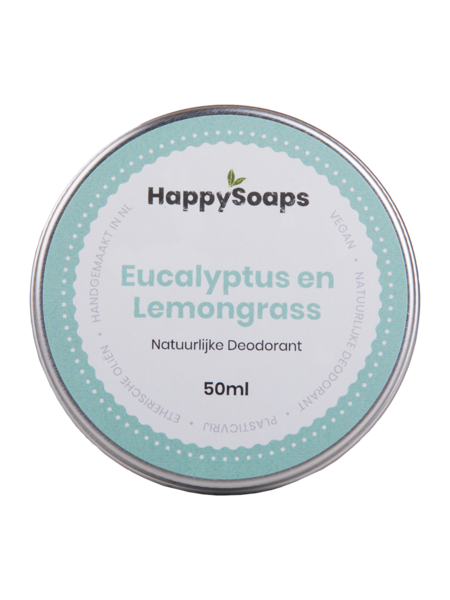 Happy  Soaps Natuurlijke deodorant  eucalyptus en lemongrass