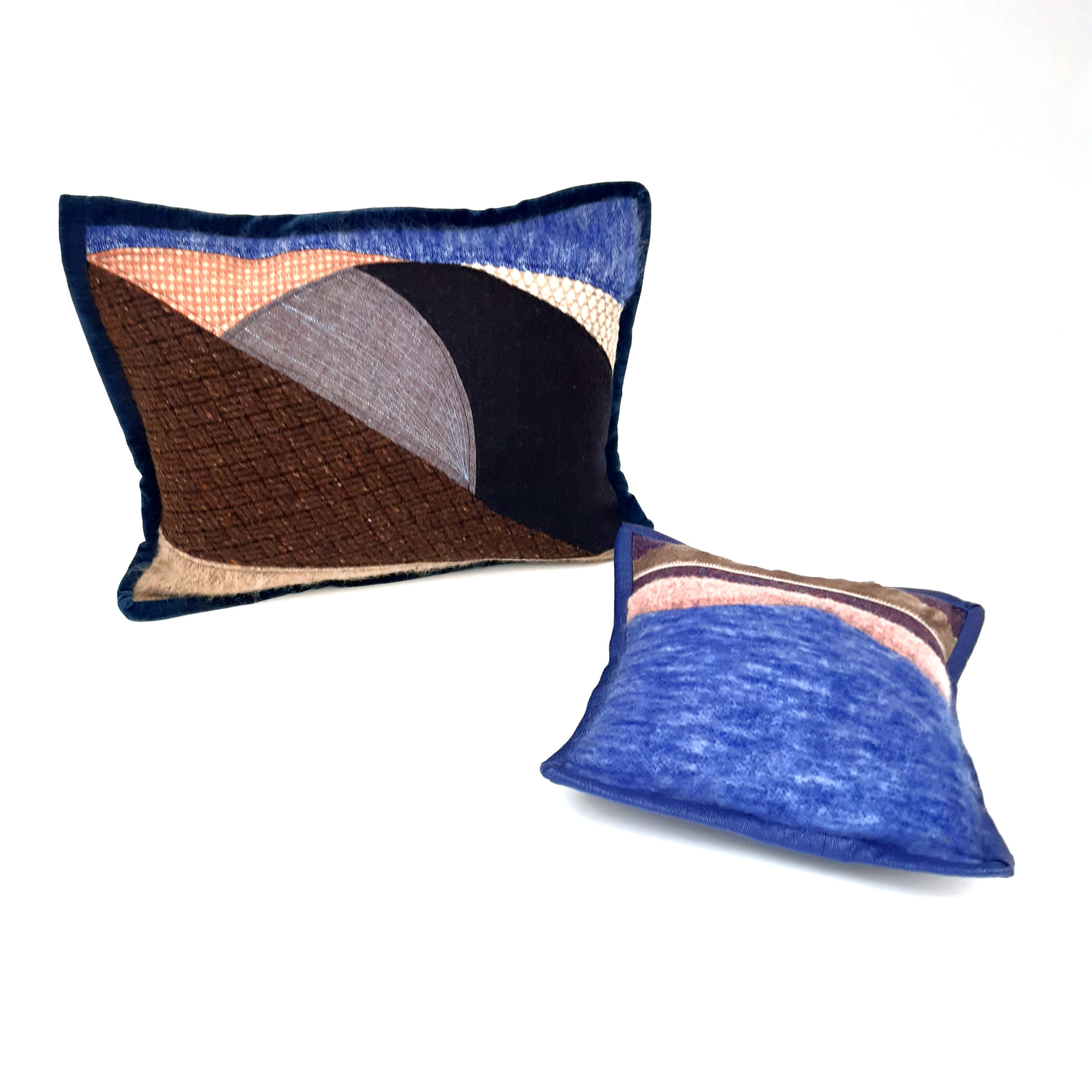 Textielkunst wand of kussen groot 40x50 cm