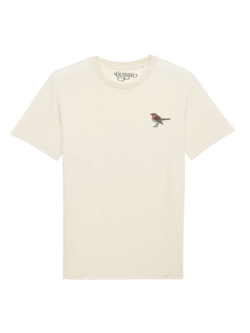 Oizeau Bio T-shirt roodborstje natural raw