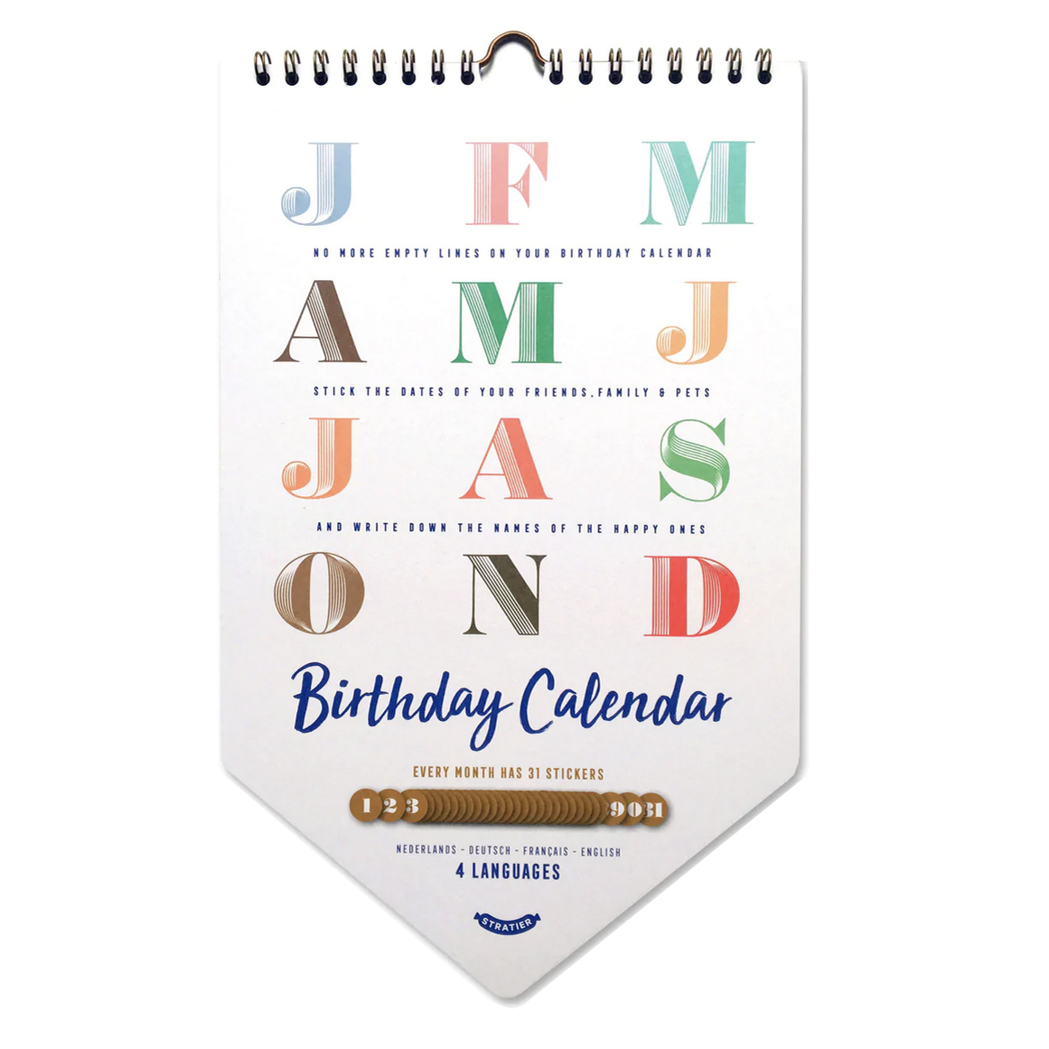 Stratier Happy birthday calendar