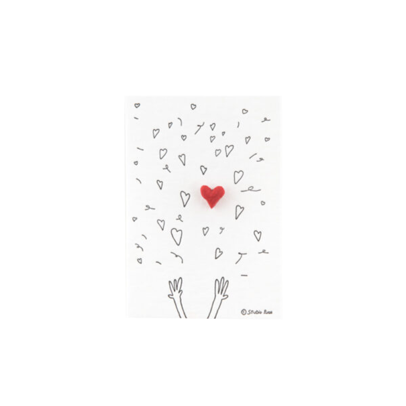 Studio Flash Pin 010 hearts confetti