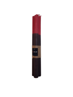 Mood Ecologische dinnerkaars N°103003 dip felrood/zwart set 3