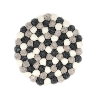 Zangra Onderzetter vilt grijstinten