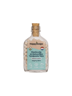 Happy  Soaps Tandpasta tabs plastiekvrij mighty mint zonder fluoride