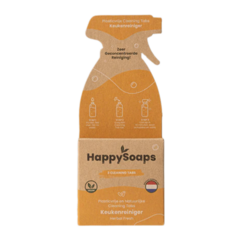 Happy  Soaps Cleaning Tabs - Keukenreiniger - Herbal Fresh