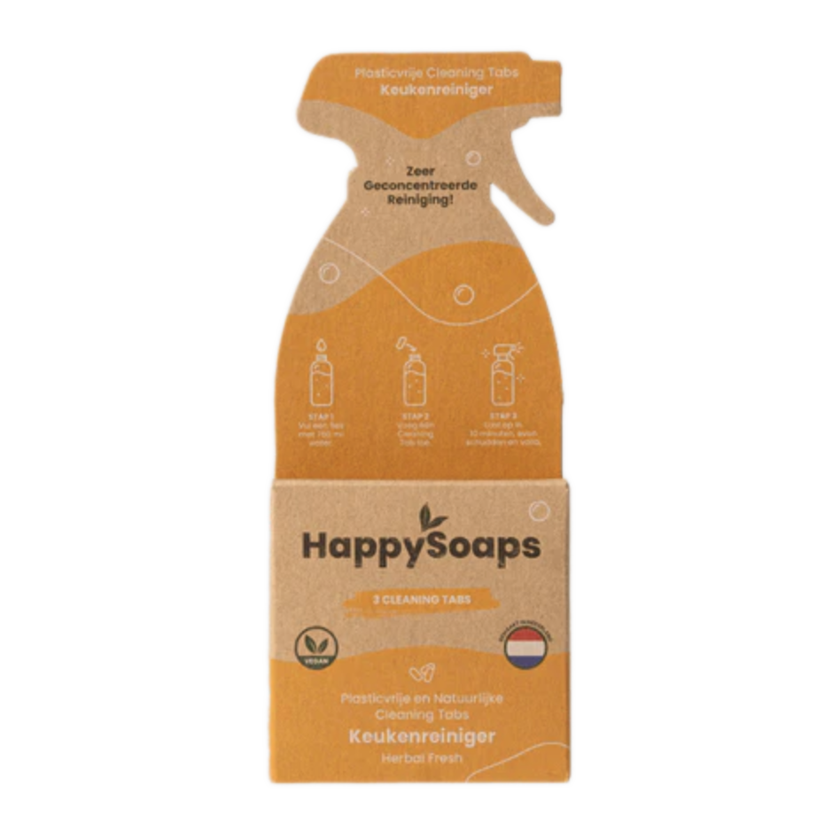 Happy  Soaps Cleaning Tabs - Keukenreiniger - Herbal Fresh