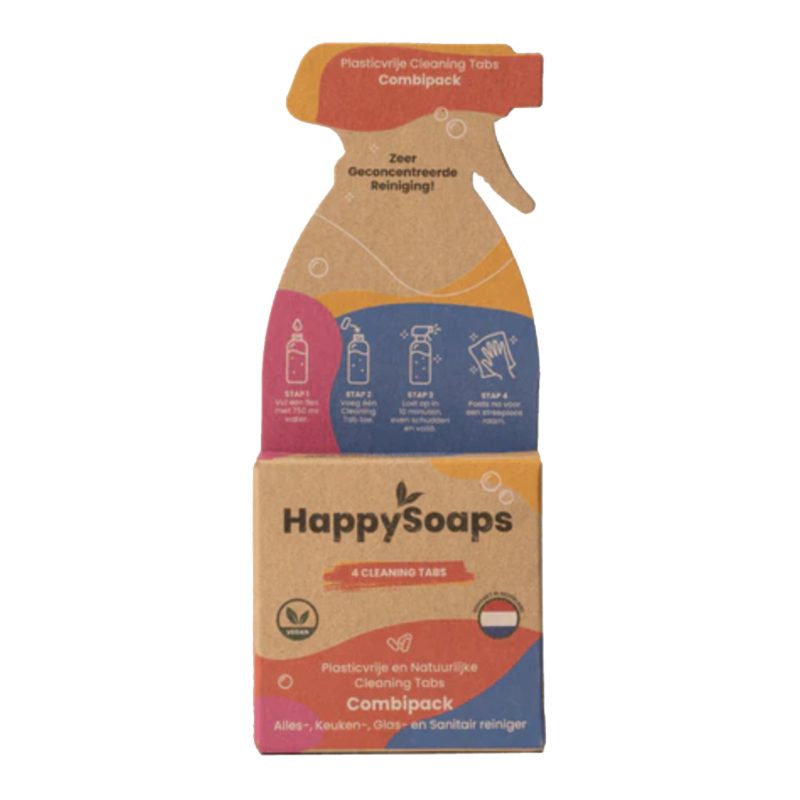 Happy  Soaps Cleaning Tabs - Combipack