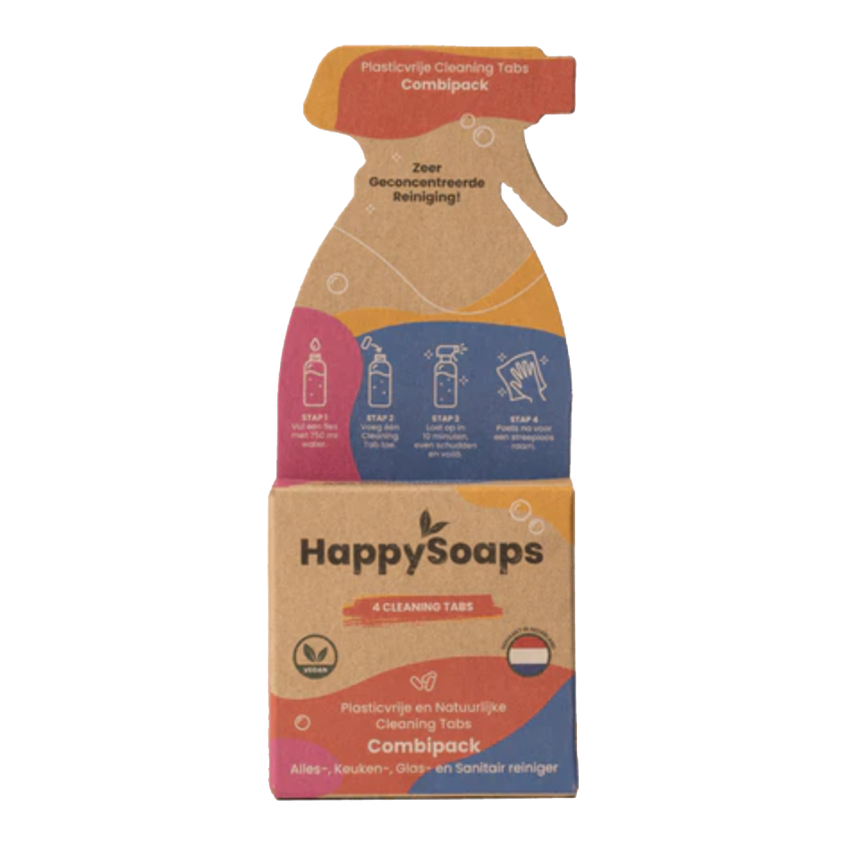 Happy  Soaps Cleaning Tabs - Combipack