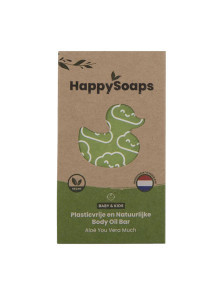 Happy  Soaps Baby & kids body oil bar - aloë you vera much