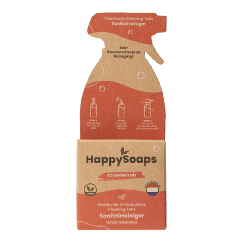 Happy  Soaps Cleaning tabs - sanitairreiniger- royal freshness