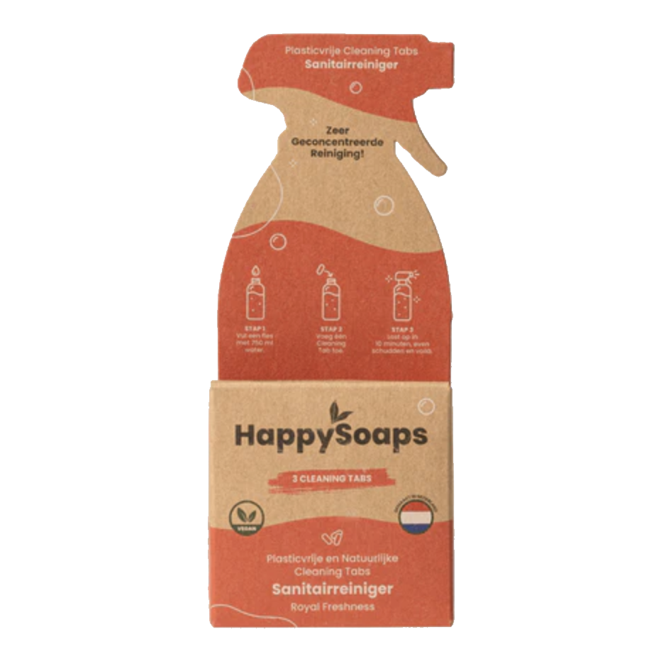Happy  Soaps Cleaning tabs - sanitairreiniger- royal freshness