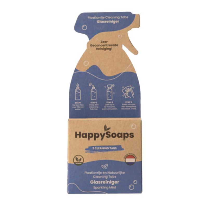 Happy  Soaps Cleaning tabs - glasreiniger - sparkling mint