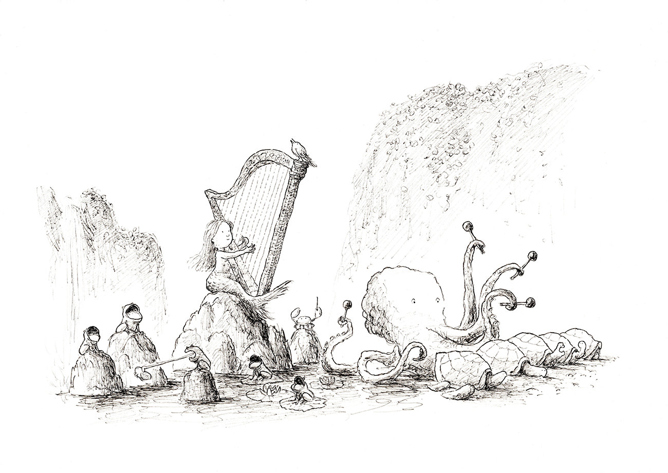 Willy Leung Grafiek music zonder kader