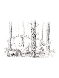 Willy Leung Grafiek hide zonder kader