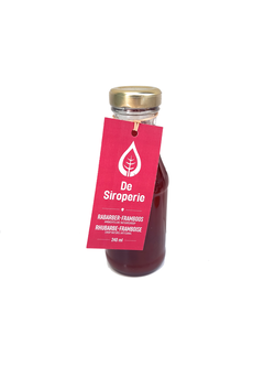 De Siroperie Siroop 240ml rabarber-framboos