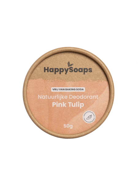 Happy  Soaps Natuurlijke deodorant voor de gevoelige huid-pink tulip