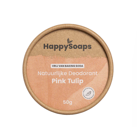 Happy  Soaps Natuurlijke deodorant voor de gevoelige huid-pink tulip