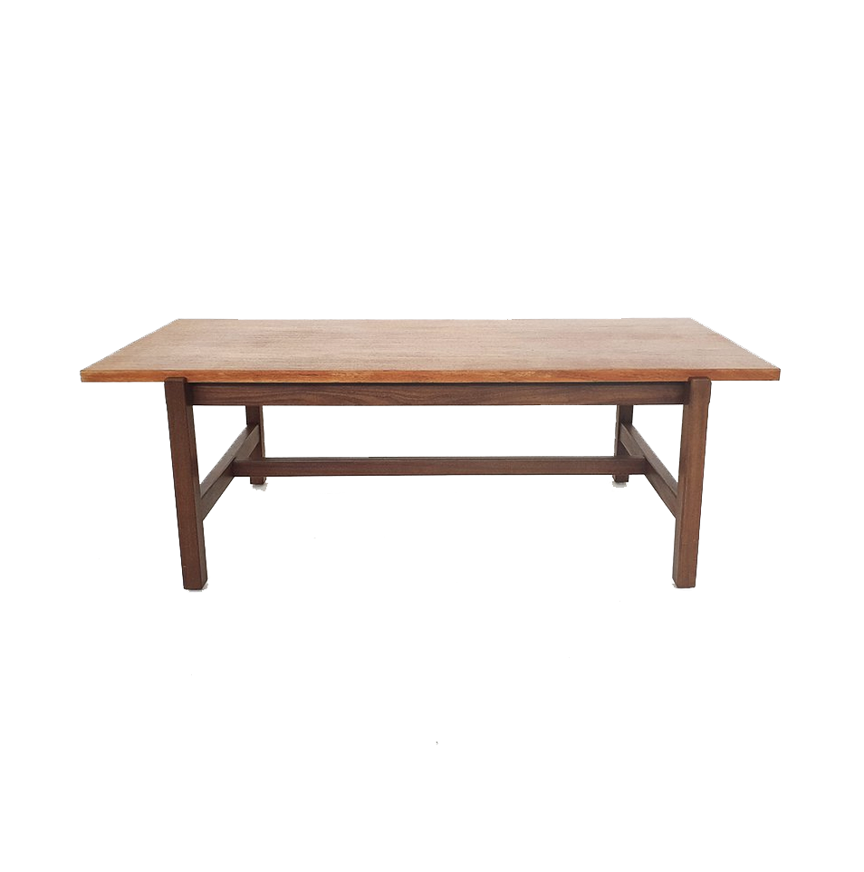 Vintage salontafel cees braakman TH08 tweekleurig omkeerbaar blad '50