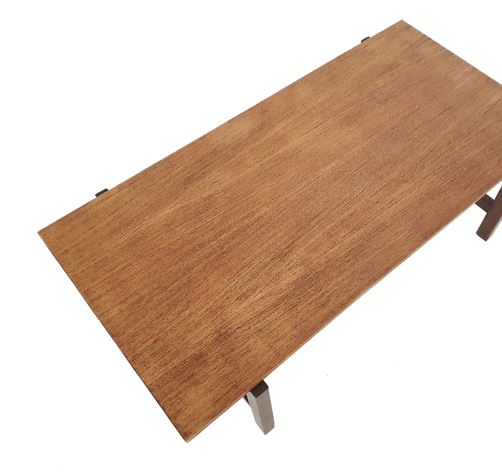 Vintage salontafel cees braakman TH08 tweekleurig omkeerbaar blad '50