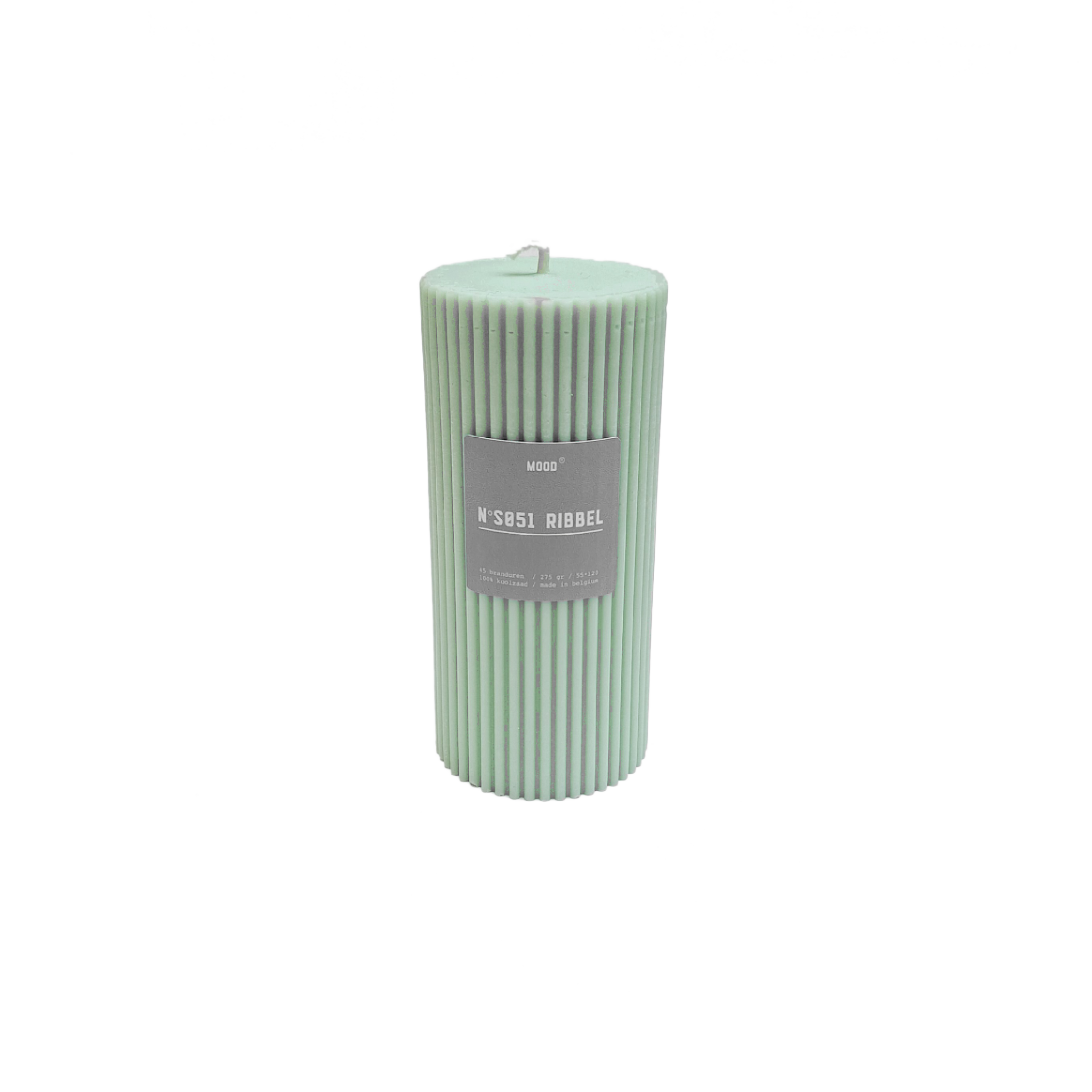 Mood Ecologische stompkaars ribbel 12cm