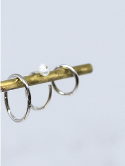 Laure De Mees Large hoop zilver