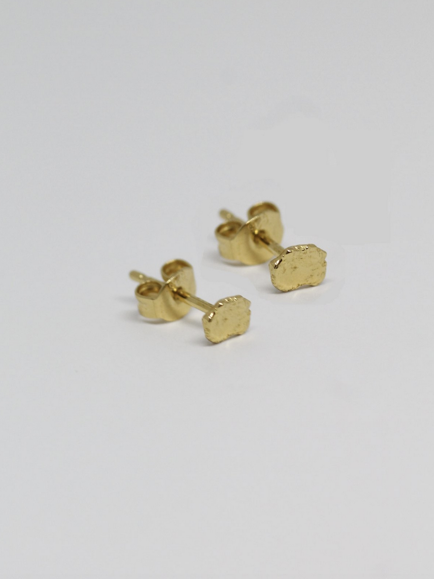 Laure De Mees Organic stud gold