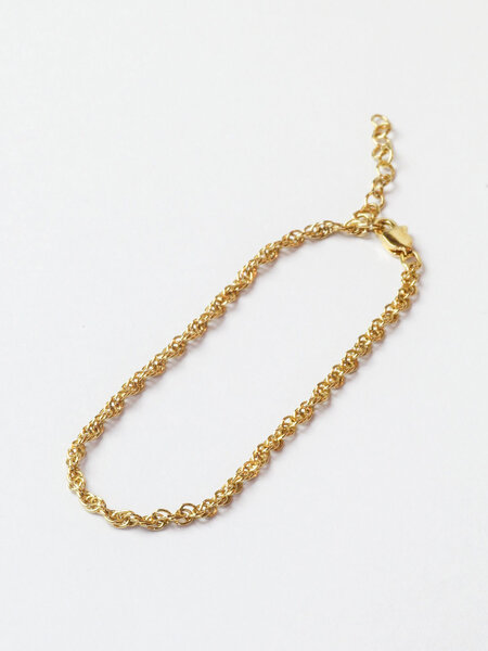 Laure De Mees Twisted chain bracelet gold