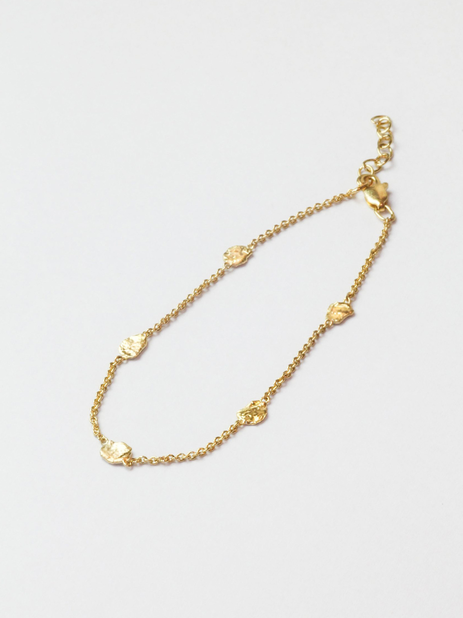 Laure De Mees Organic flake bracelet gold
