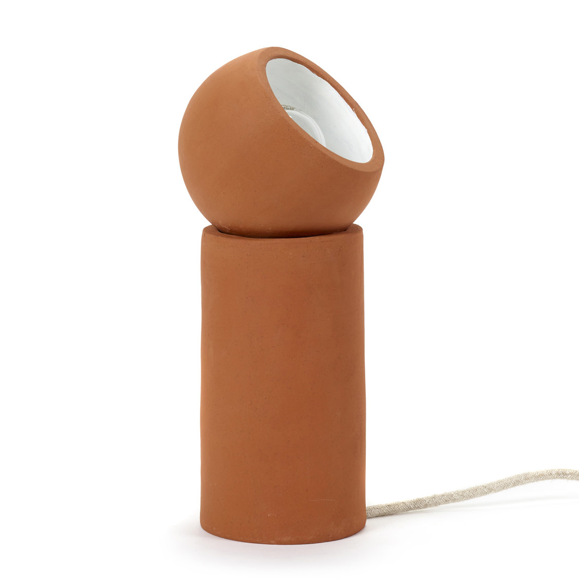 Terra tafellamp medium keramiek 29 cm hoog