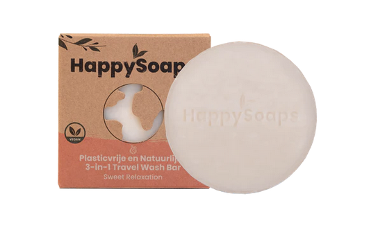 Happy  Soaps 3-in-1 travel wash bar sweet relaxation