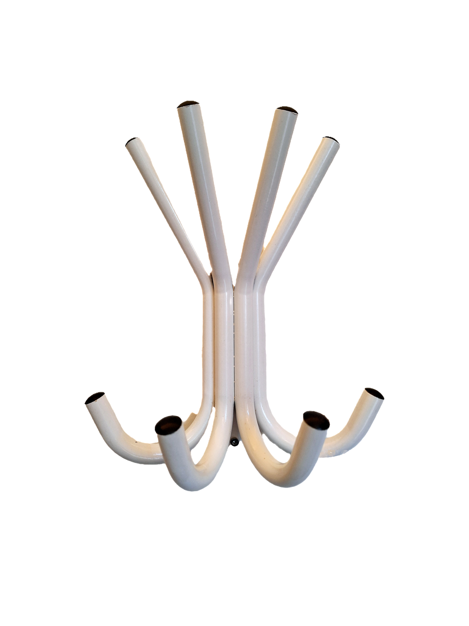 Vintage kapstokje wit metaal